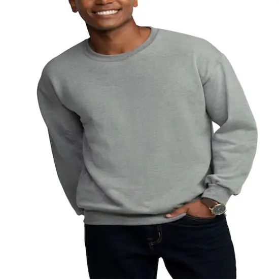 Fruit of the Loom Eversoft Fleece Crew SweatshirtGrey Heather {4}