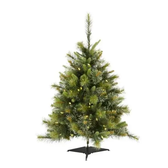 3ft. Pre-Lit Cashmere Pine Artificial Christmas Tree, Warm White Dura-Lit® LED Lights {1}