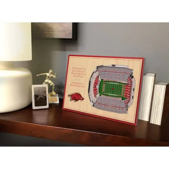 NCAA 3D StadiumViews Desktop Display Arkansas Razorbacks {4}