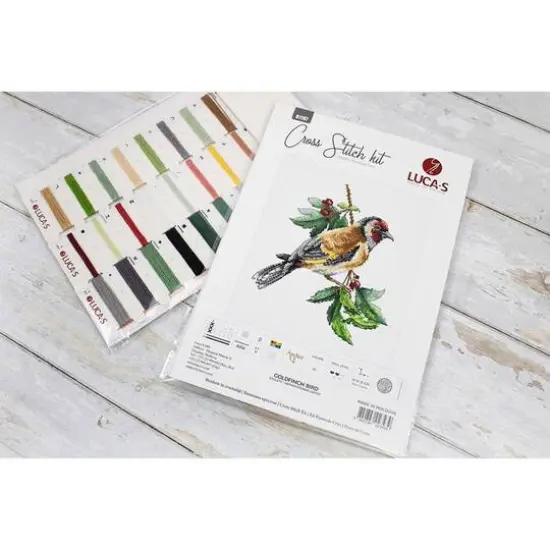 Luca-s Goldfinch Bird Counted Cross Stitch Kit {9}