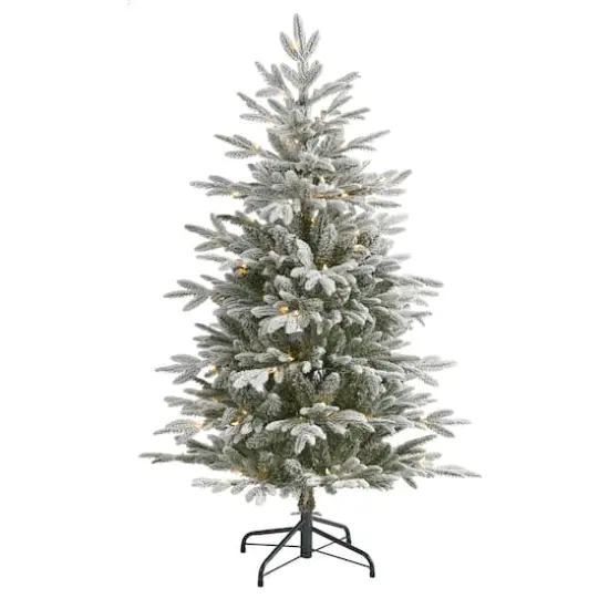 4.5ft. Pre-Lit Manchester Spruce Artificial Christmas Tree, Clear LED Lights {1}