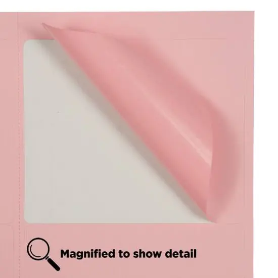 JAM Paper Adhesive Shipping Labels, 3.33" x 4" Baby Pink {6}