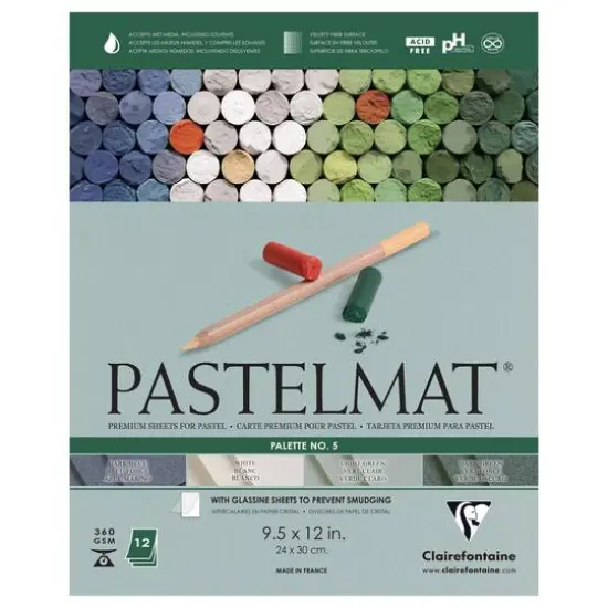 Clairefontaine Pastelmat&reg; Premium Paper Pad, 9" x 12" Palette 5 {1}
