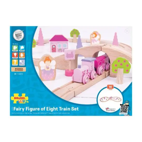Wooden Fairy Figure of Eight Train Set {3}