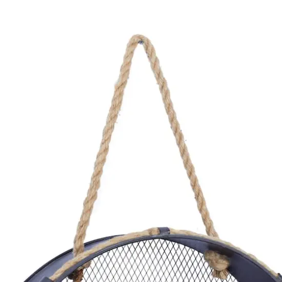 24" Black Metal Industrial Wall Shelf {4}