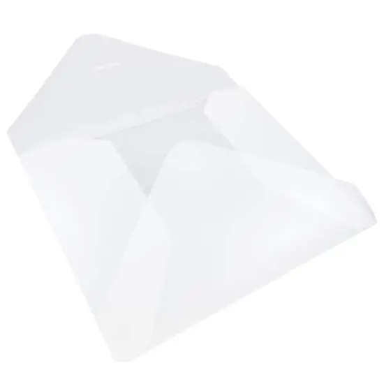 JAM Paper 9.5" x 11.87" Clear Frost Tuck Flap Closure Plastic Envelope {5}