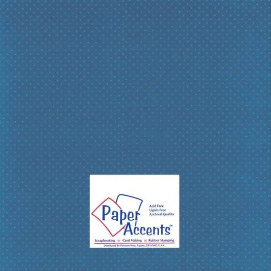 PA Paper&trade; Accents 12" x 12" 80lb. Mini Dot Cardstock, 25 Sheets Delphinium {1}
