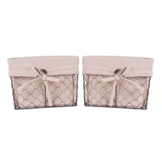 DII&reg; Medium Chicken Wire Baskets, 2ct. Natural {2}