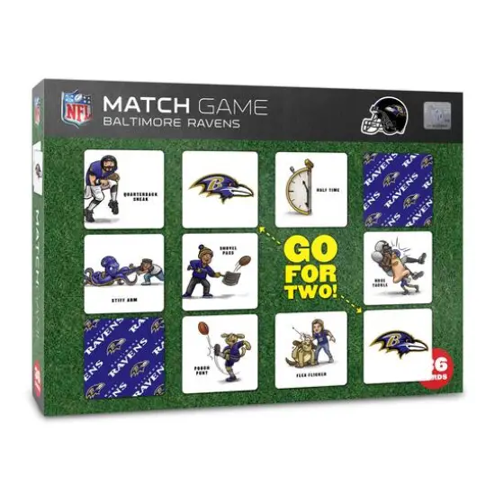 NFL Memory Match Game Baltimore Ravens {1}