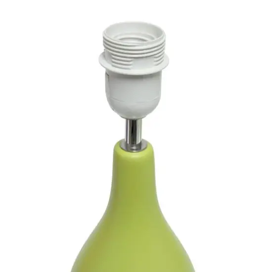 Creekwood Home Essentix 18" Ceramic Dewdrop Table Lamp Green {7}
