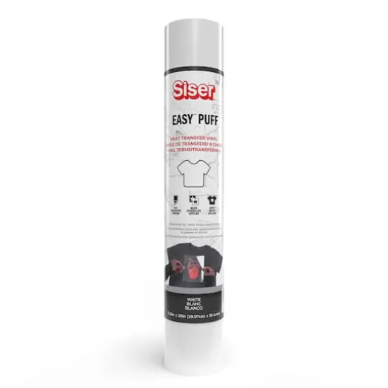 Siser&reg; Easy&trade; Puff Heat Transfer Vinyl, 36" White {1}