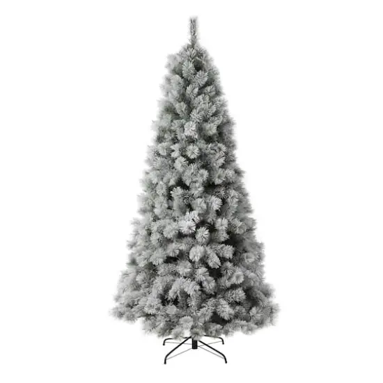 7.5ft. Pre-Lit Artificial Spruce Christmas Tree, Warm White LED Lights {5}