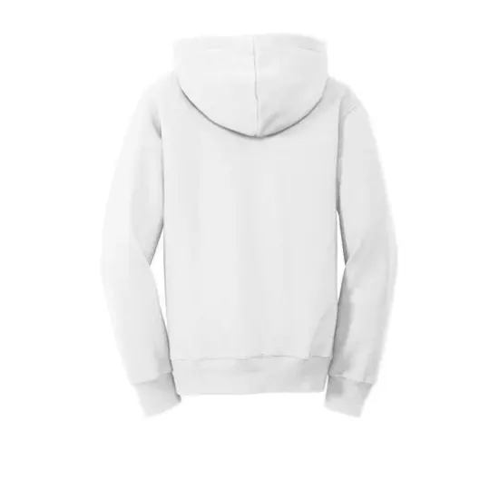 Port & Company&reg; Fan Favorite Youth Fleece Pullover Hooded Sweatshirt White {5}