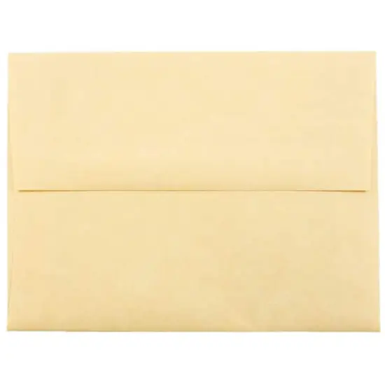JAM Paper 4.375" x 5.75" Recycled Parchment Invitation Envelopes, 50ct. Antique Gold {1}