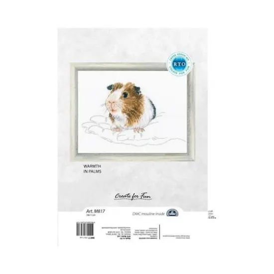 RTO Warmth in Palms Guinea Pig Cross Stitch Kit {3}