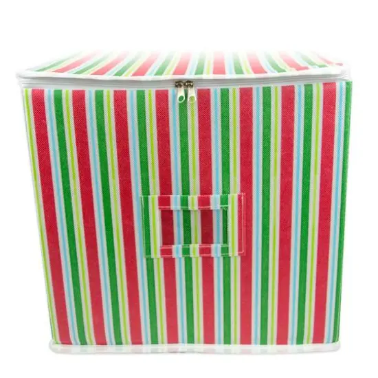 DII&reg; Ornament Holiday Stripe Small Storage {4}