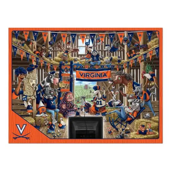College Barnyard Fans 500 Piece Puzzle Virginia Cavaliers {5}