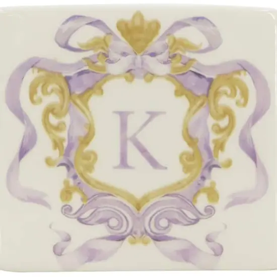 4.5" x 4" Ceramic Monogram D&eacute;cor by Ashland&reg; K {5}