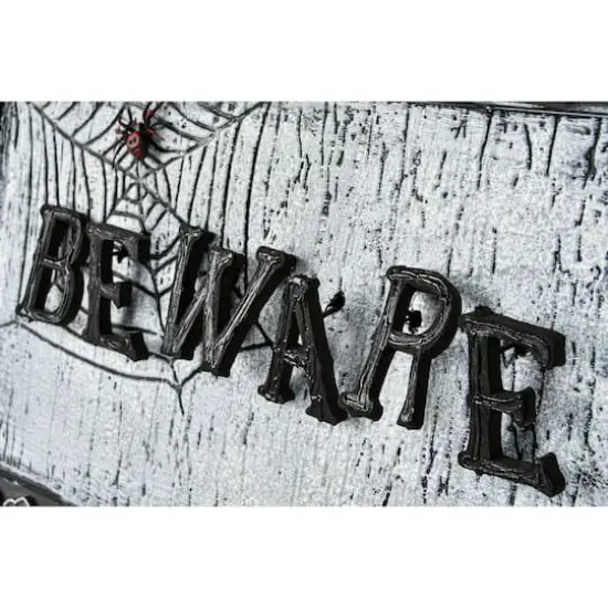 18" Halloween Sound Activated Animated Door Sign {5}