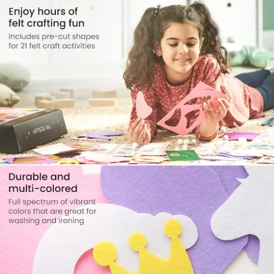 Arteza&reg; Kids Felt Craft Kit, Glitter & Glitz {4}