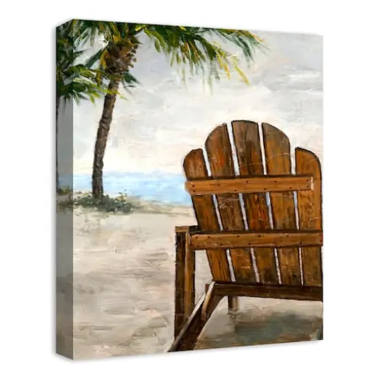 Beach Chair 16" x 20" Canvas Wall Art {3}