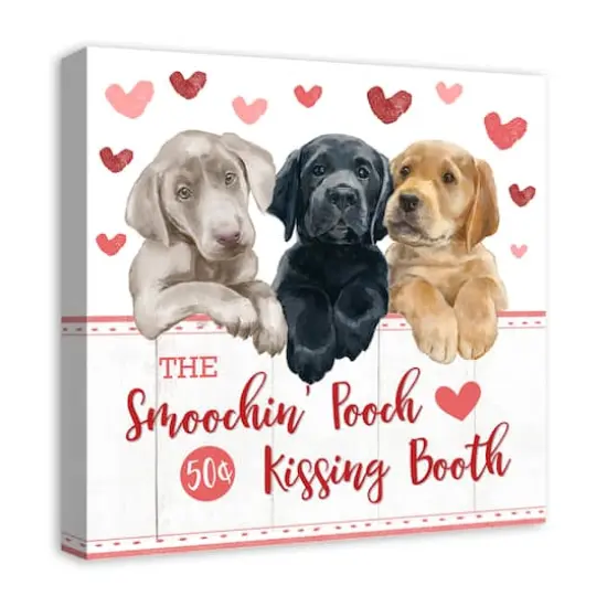 Smoochin Pooch Booth 20" x 20" Canvas Wall Art {3}