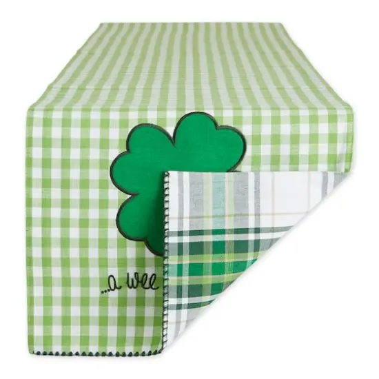 DII&reg; 72" A Wee Bit O Luck Embroidered Table Runner 13x72 {3}