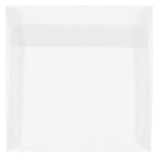 JAM Paper 6" x 6" Translucent Vellum Invitation Envelopes, 25ct. Clear {1}
