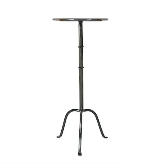 Hello Honey&reg; 28" Metal Martini Cocktail Table Black {1}