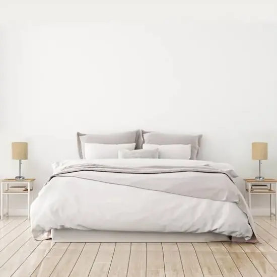 LimeLights 19.5" Brushed Steel Base Lamps with Charging Outlets, 2ct. Tan {6}