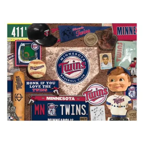 MLB Baseball Retro Series 500 Piece Puzzle Minnesota Twins {5}
