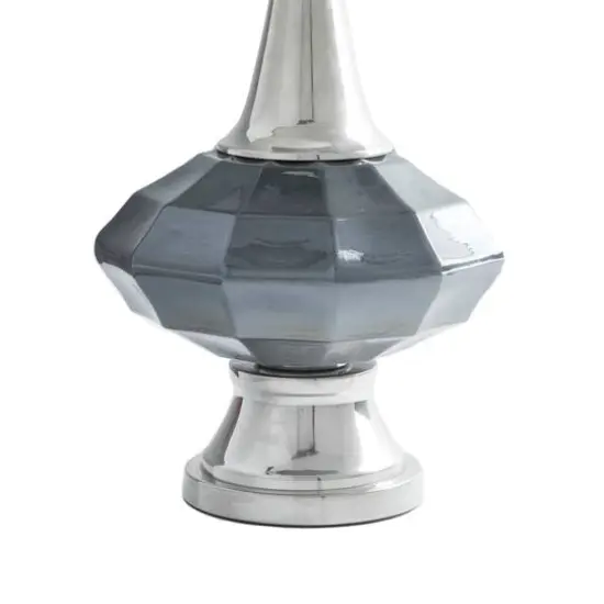Silver Glass Traditional Table Lamp, 27" x 16" x 16" {7}