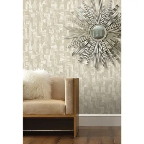 Roommates Capetown Peel & Stick Wallpaper Taupe/White {7}