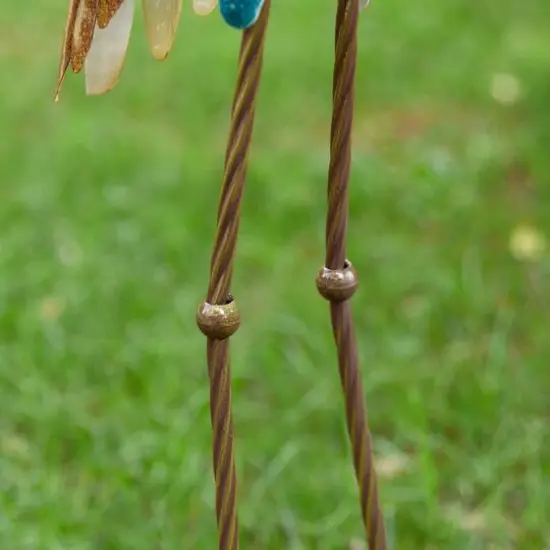 Glitzhome® Metal Standing Crane Garden Statue with Stakes Set {8}