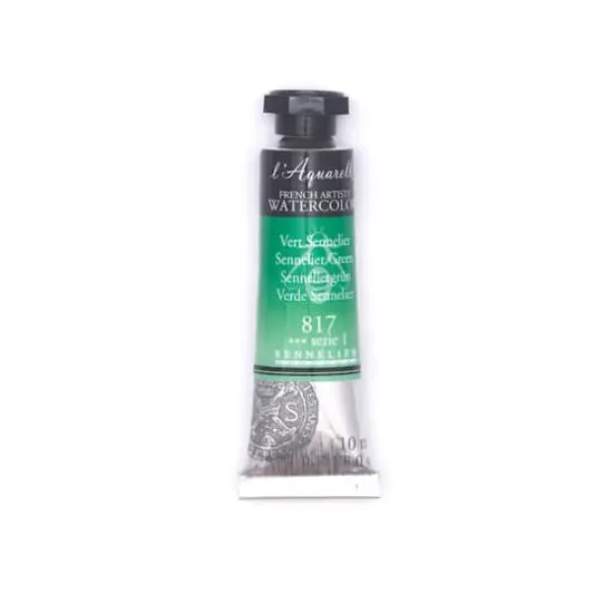 Sennelier French Artists' Watercolor, 10mL 817 Sennelier Green S1 {1}