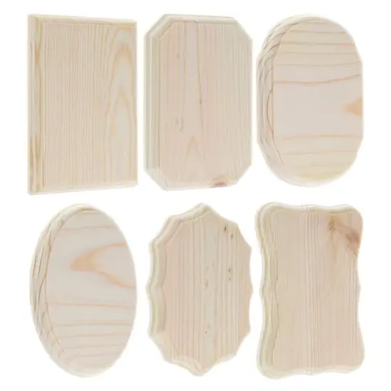 Good Wood by Leisure Arts 5" x 7" Mixed Wood Plaques, 36ct. {3}