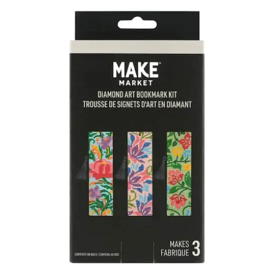 Vintage Floral Diamond Art Bookmark Kit by Make Market&reg; {5}