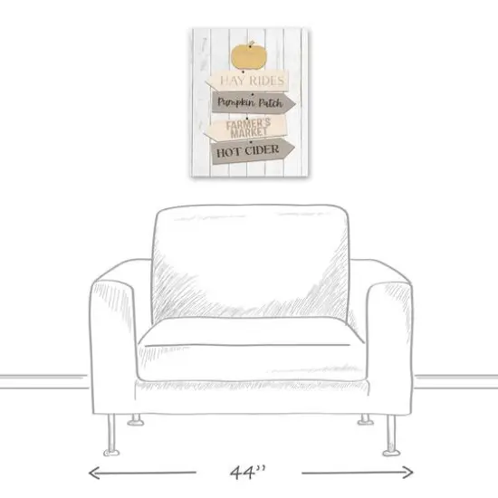 Fall Farmers Market Signs Canvas Wall Art {6}