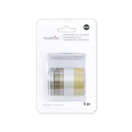 Metallic Crafting Washi Tape & Dispenser Set by Recollections&trade; {1}