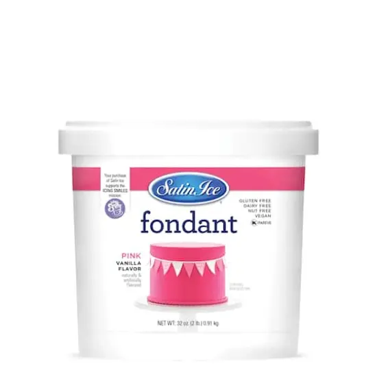 Satin Ice&trade; Professional's Choice Fondant, 2lb. Pink {7}