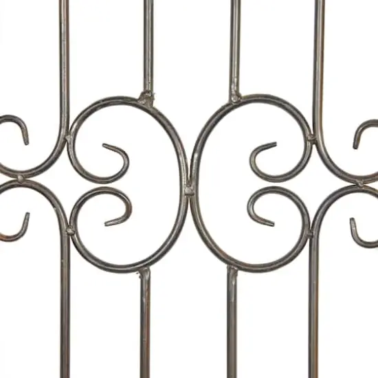 72" Gray Metal Traditional Ornamental Wall Decor {5}
