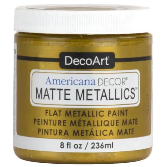 DecoArt&reg; Americana Decor&reg; Matte Metallics&trade; Paint, 8oz. Gold {1}