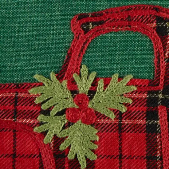 DII&reg; Merry Christmas Truck Embroidered Pillow Cover Set {6}