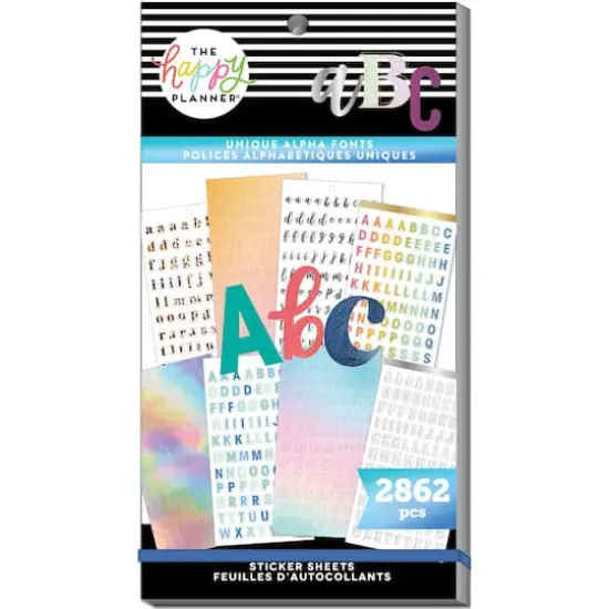 The Happy Planner&reg; Unique Alphabet Font Sticker Book {1}