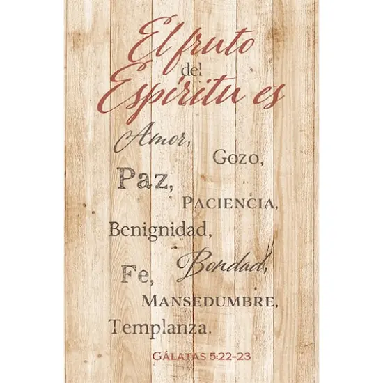El Fruto Del Espíritu Es: The Fruit of the Spirit Wall Plaque {1}
