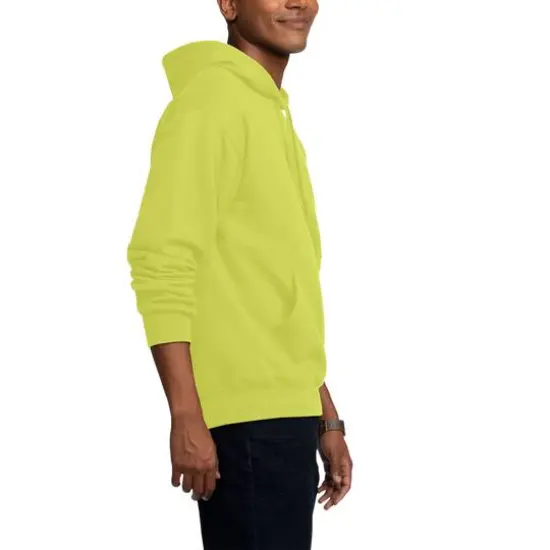 Fruit of the Loom Eversoft Fleece Pullover HoodieSafety Green {5}