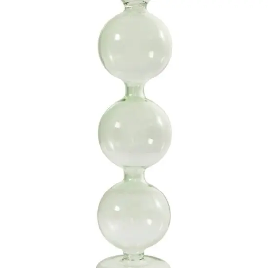 10" Multicolor Glass Triple Bubble Taper Candle Holder Set, 3ct. {7}