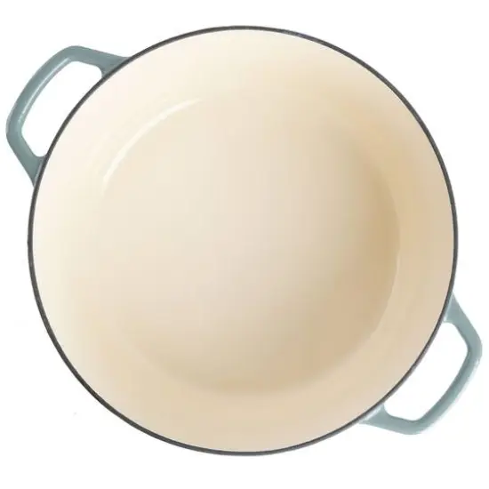 Spice By Tia Mowry Savory Saffron 6qt. Enameled Cast Iron Dutch Oven with Lid Mint {12}