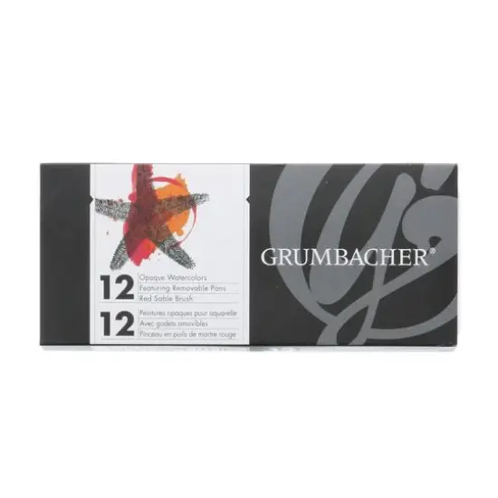 Grumbacher&reg; 12 Color Opaque Watercolor Pan Set {1}