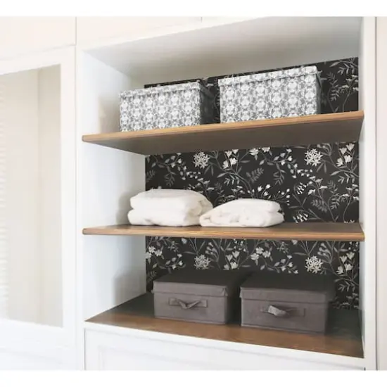 RoomMates Meadow Mix Peel & Stick Wallpaper Black/White {4}